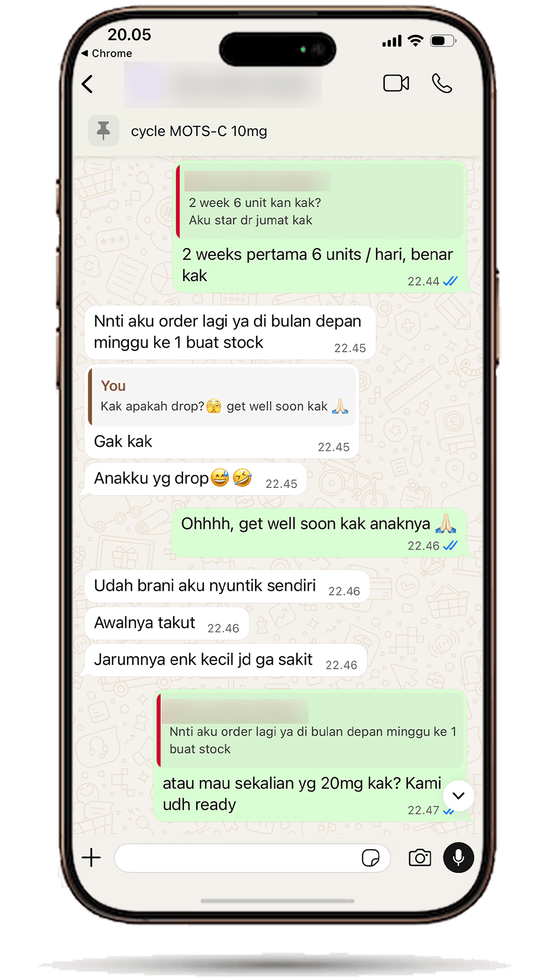 Customer consultation chat proof 2